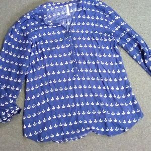 Ship anchor long sleeve